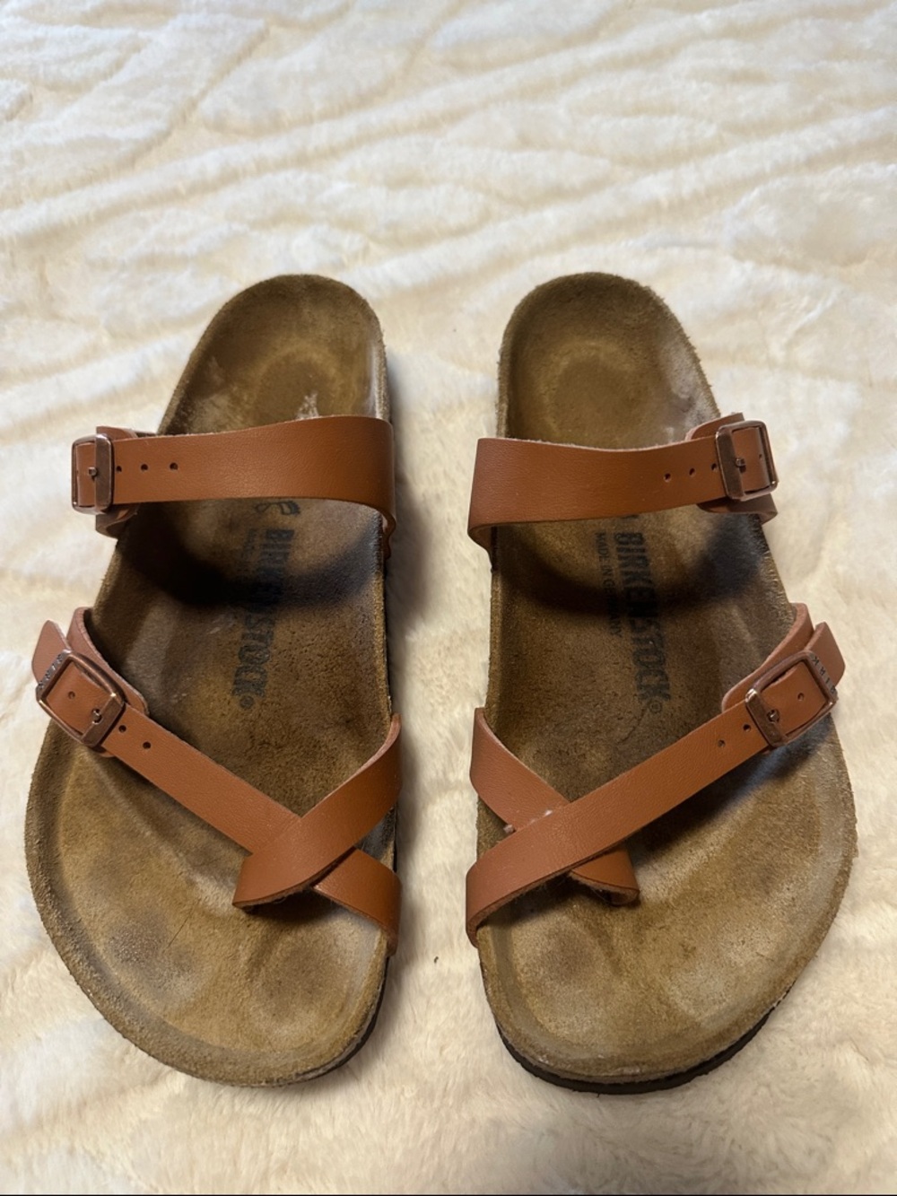 Birkenstock Mayari Tan Leather Sandals
